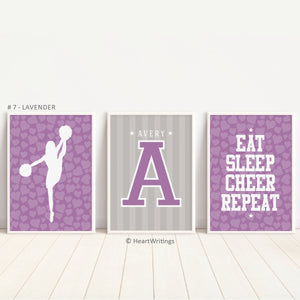 Cheerleading personalized poster