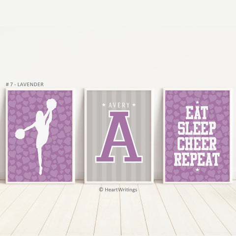 Cheerleading personalized poster