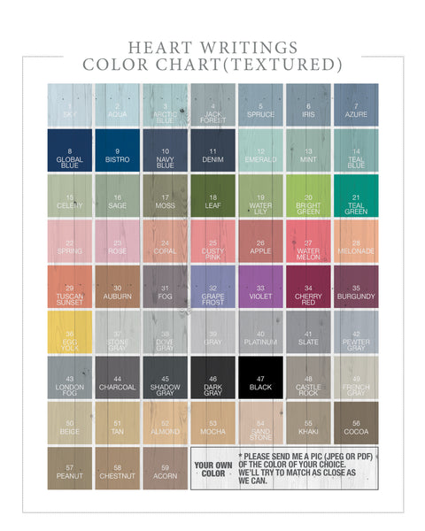 color chart-heartwritings design