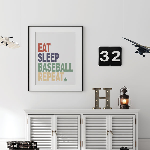 Baseball wall art