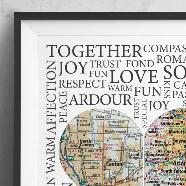 Personalized Heart Map with Meaningful Words