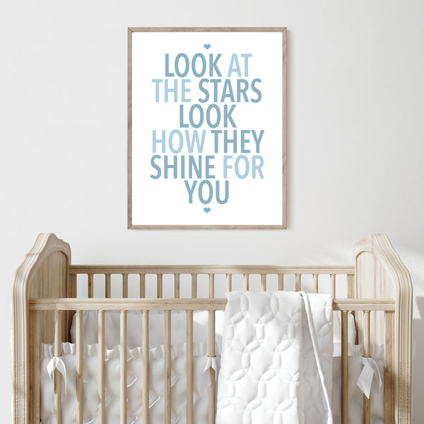 Boy nursery above crib wall decor art