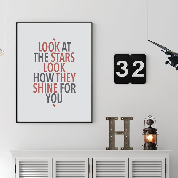 Boy nursery inspirational wall art print