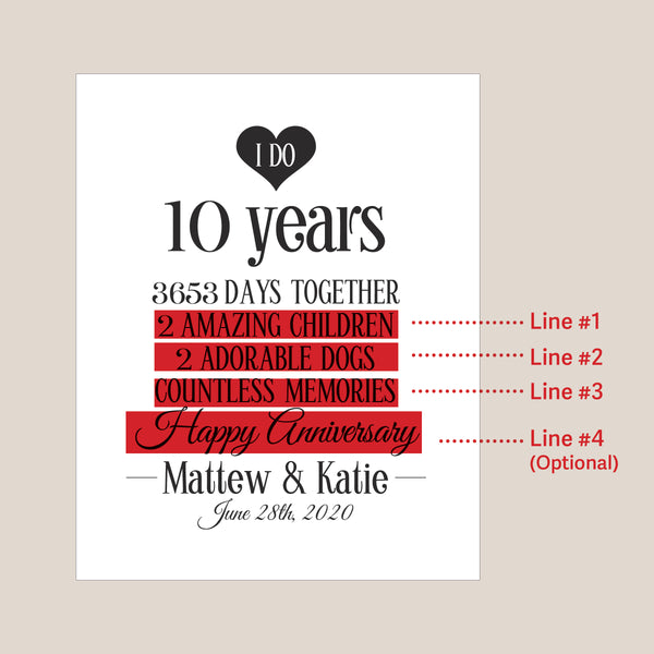10 yr anniversary wall art_wording option lines
