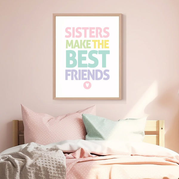 sister quote printable wall art