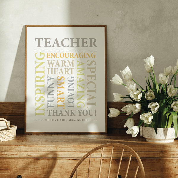 Personalized Retirement Gift for Teachers