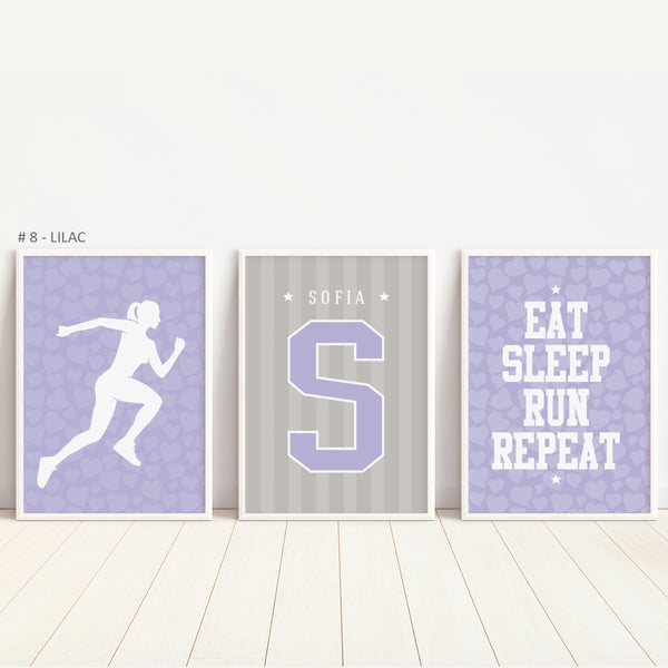 Personalized track wall art