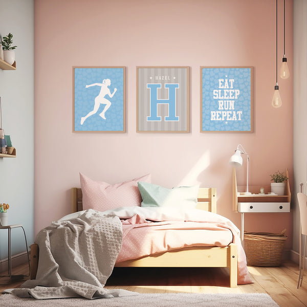 Track and field wall art