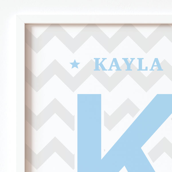 close up of volleyball wall art print in blue tones, modern minimalist design for girls room