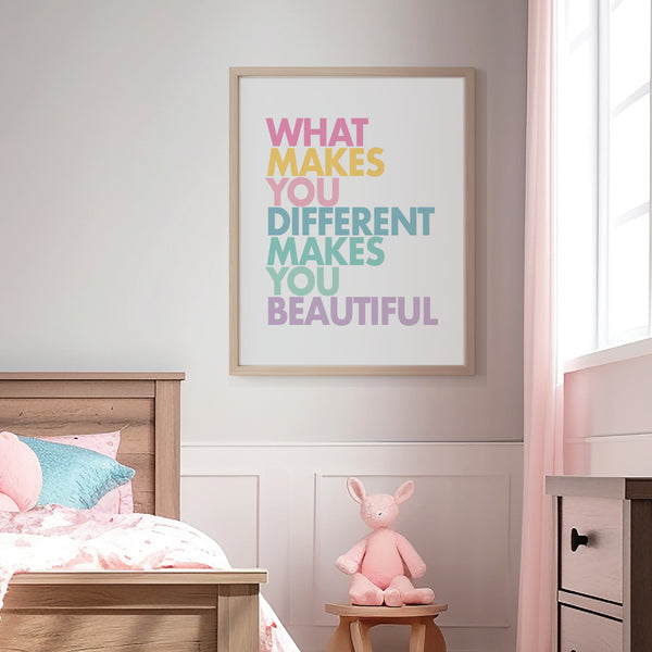 Nursery quote decor with motivational message