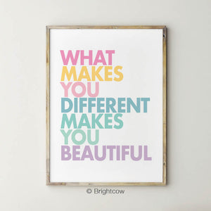 What Makes You Different Makes You Beautiful