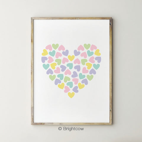 Heart Nursery Wall Printable Art