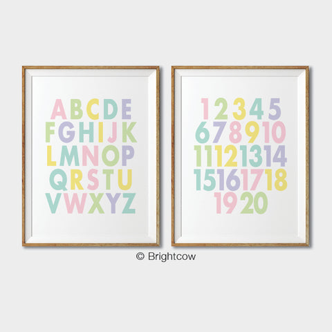 Pastel nursery decor (A set of 2)