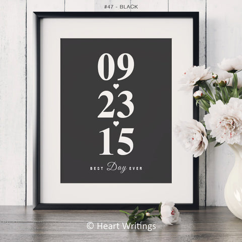 Best Day Ever Anniversary Wall Art