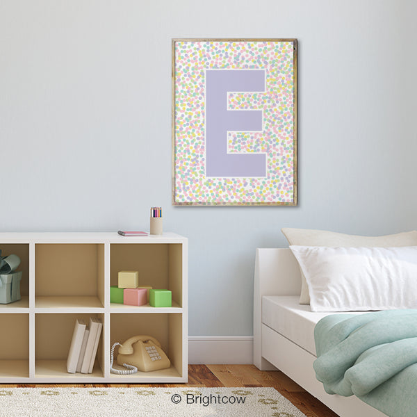 Printable letter wall art