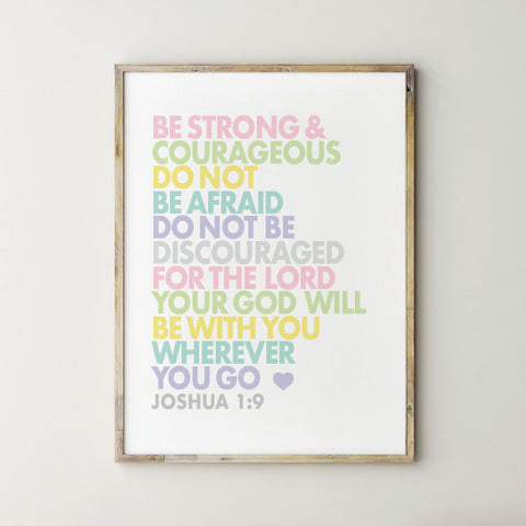 Joshua 1:9 Wall Art