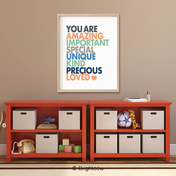 Inspirational boy room wall printable