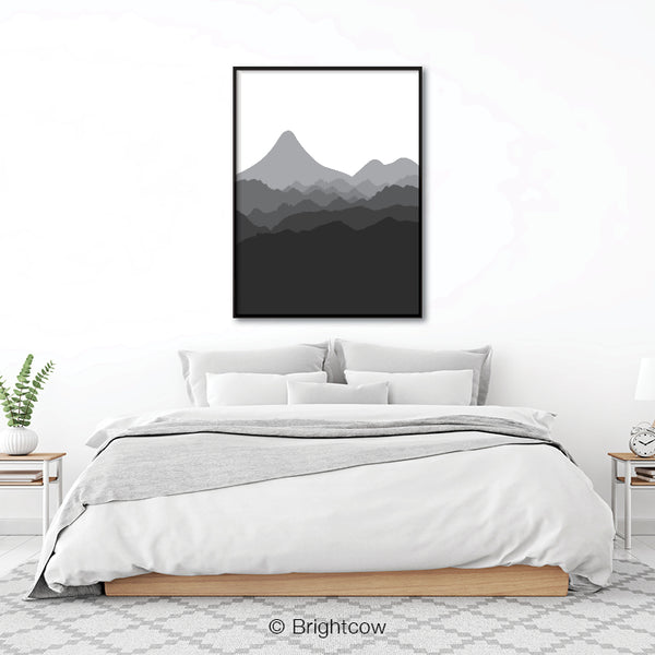 Printable mountain wall art