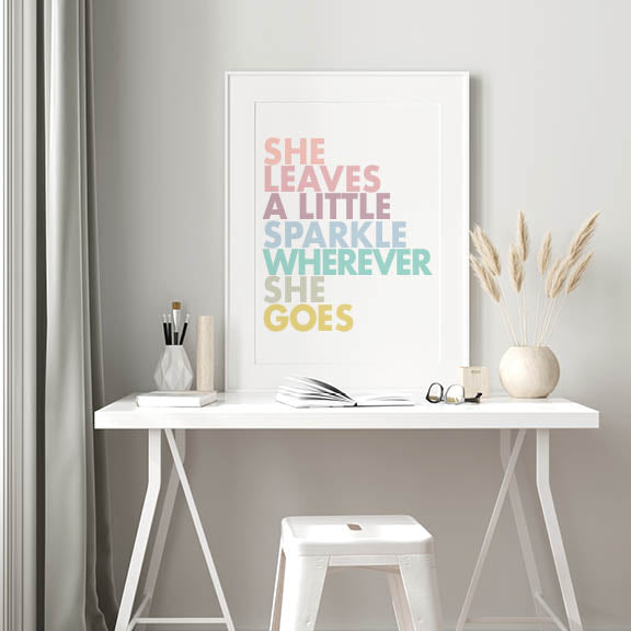 She leaves a little sparkle printable