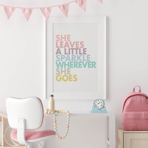 She leaves a little sparkle printable