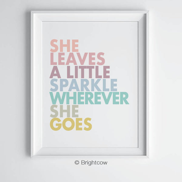 She leaves a little sparkle printable