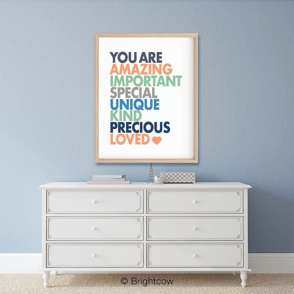 You are amazing boy nursery printable