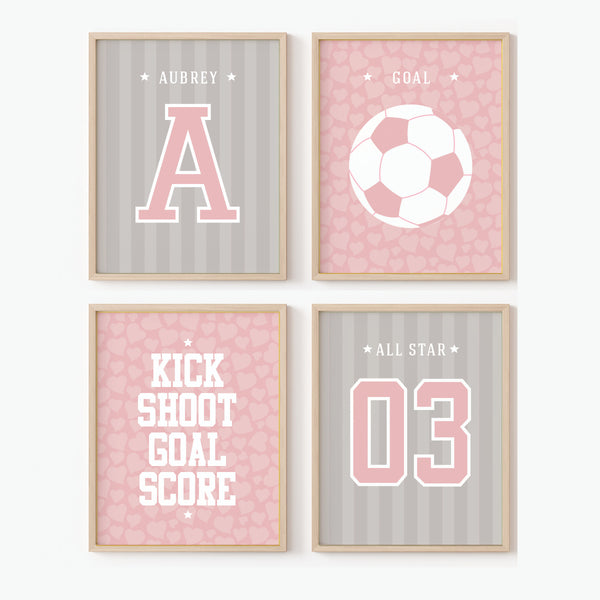 Volleyball wall decor (A set of 4)