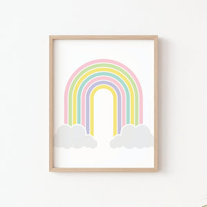 Rainbow wall decor printable