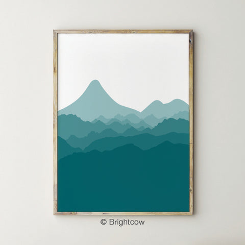 Turquoise wall art