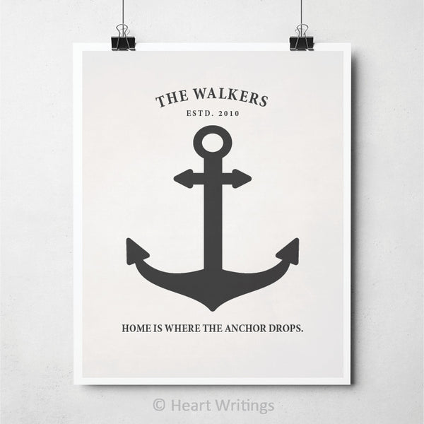 Home is where the anchor drops Print