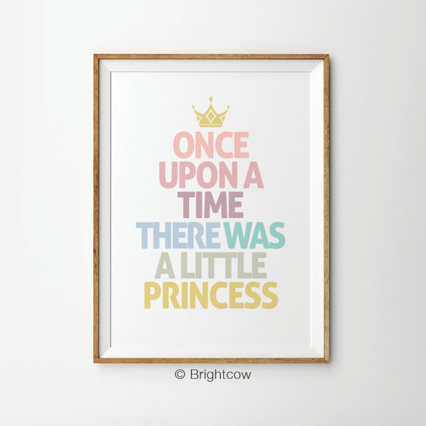 Princess nursery wall art