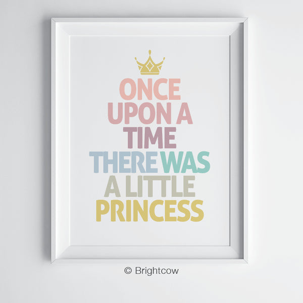 Princess nursery wall art