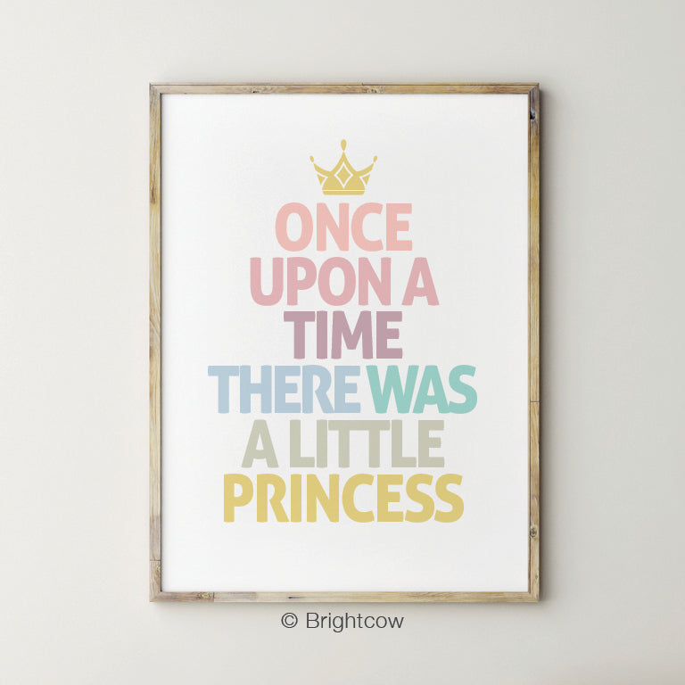 Princess nursery wall art