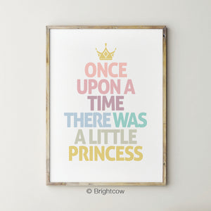 Princess nursery wall art