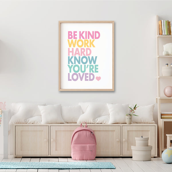 Be kind printable wall art