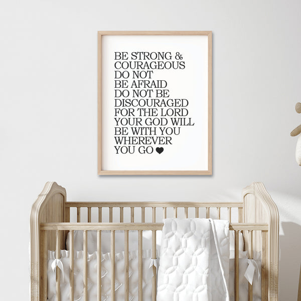 Faith encouragement wall art Christian scripture print
