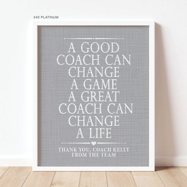 Personalized Coach Gifts