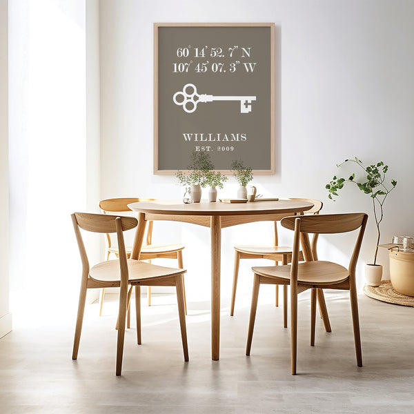 Sophisticated apartment decoration featuring clean customized home address design