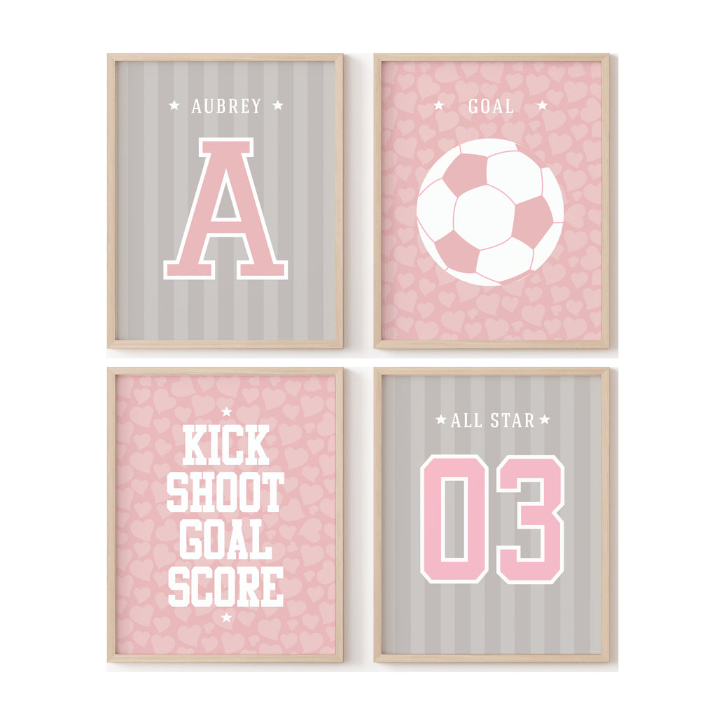 Grand Slam Fastpitch Softball Wall Art Set - 3 Prints For Kids Room, Nursery, Or Game Room