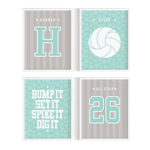 volleyball Player Print set