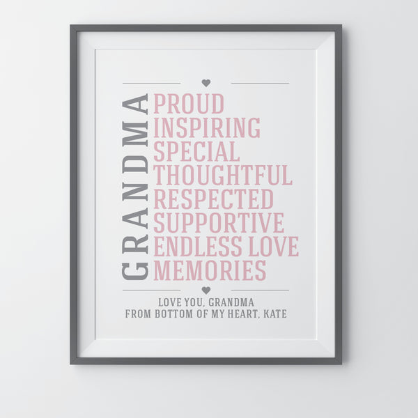 Personalized Gifts for Grandma