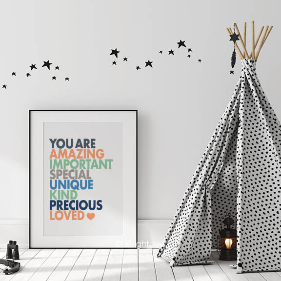 Boy room wall art downloadable