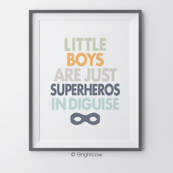 boys wall print